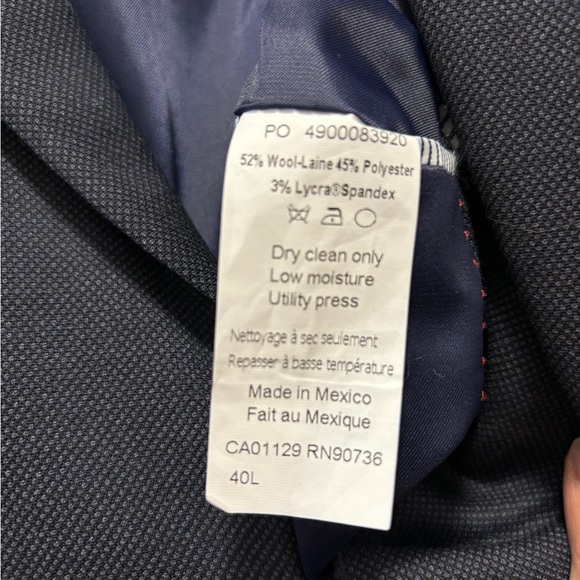 Tommy Hilfiger Navy Sports Coat - Picture 5 of 5